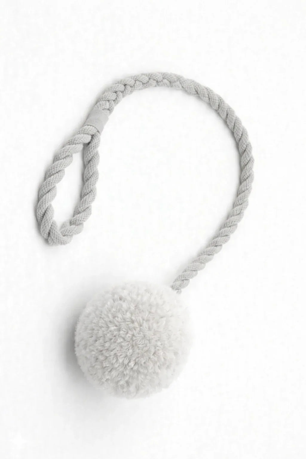 Wool Pom Tug Toy - Grey